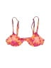 437 Four Three Seven Tie-dye Orange Pink Swimsuit Top Size M - photo 1