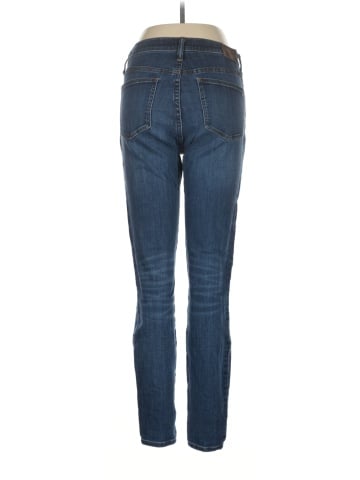 Madewell Tall 9" Mid-Rise Skinny Jeans in Larkspur Wash: TENCEL&trade; Denim Edition (view 2)