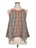 THML 100% Polyester Stripes Orange Sleeveless Blouse Size XL - photo 1
