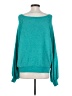 Free People Teal Pullover Sweater Size S - photo 2