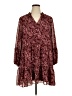 1.State 100% Polyester Paisley Burgundy Casual Dress Size XL - photo 1