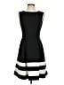 Calvin Klein Stripes Black Cocktail Dress Size 4 - photo 1