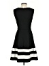 Calvin Klein Stripes Black Cocktail Dress Size 4 - photo 2