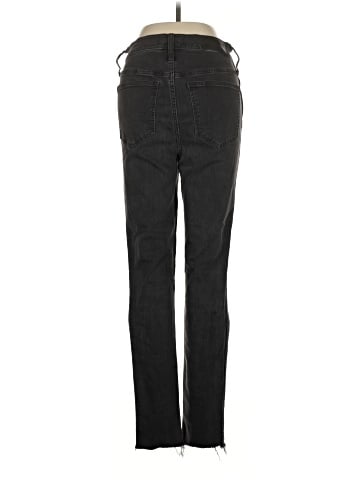 Madewell Tall 10" High-Rise Skinny Jeans in Berkeley Black: Button-Through Edition (view 2)