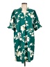 Unbranded 100% Polyester Tropical Green Casual Dress Size XL - photo 1