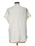 Old Navy 100% Polyester Ivory Short Sleeve Blouse Size L - photo 2