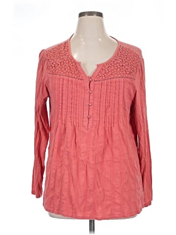 Gloria Vanderbilt Long Sleeve Henley (view 1)