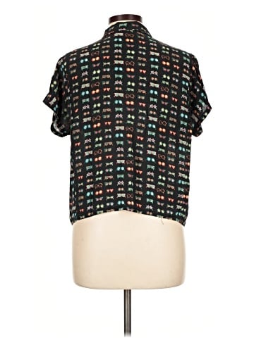 Danielle Kroll Exclusively for Anthropologie Short Sleeve Blouse (view 2)