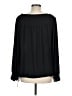 Ann Taylor LOFT 100% Polyester Black Long Sleeve Blouse Size M - photo 2