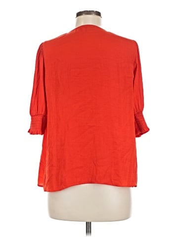 Maison d' Amelie 3/4 Sleeve Blouse (view 2)