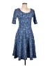 Lularoe Paisley Blue Casual Dress Size L - photo 1