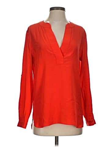 Diane von Furstenberg Long Sleeve Silk Top (view 1)