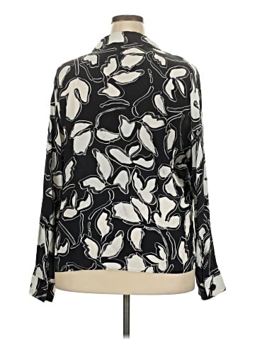 Lafayette 148 New York 3/4 Sleeve Silk Top (view 2)