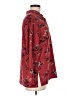 Natori Floral Burgundy Long Sleeve Blouse Size M - photo 4