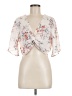 Love Tree Ivory Short Sleeve Blouse Size M - photo 1