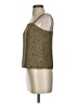 Halogen 100% Polyester Gold Sleeveless Top Size 4 Petite - photo 5