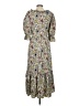 Meadows 100% Cotton Floral Gray Casual Dress Size 4 - photo 2