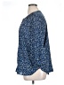 Jachs Girlfriend 100% Polyester Blue 3/4 Sleeve Blouse Size XL - photo 5