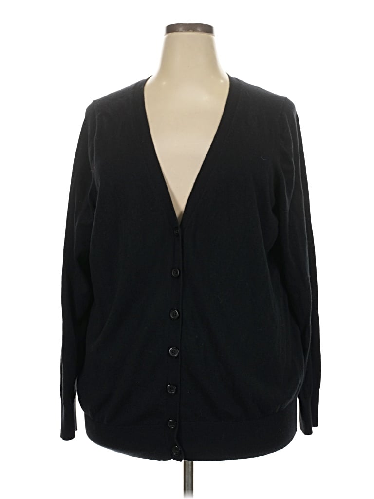 Pre-owned Lane Bryant Cardigan Sweater In Black