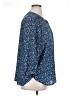 Jachs Girlfriend 100% Polyester Blue 3/4 Sleeve Blouse Size XL - photo 4