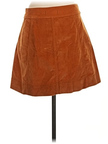 Madewell Velveteen A-Line Mini Skirt: Button-Front Edition (view 2)