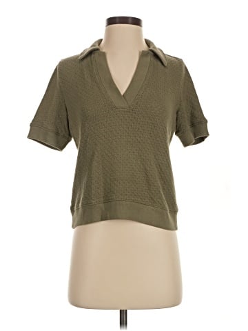 Madewell Collared Pointelle Sweater Tee (view 1)