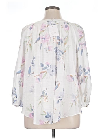 LC Lauren Conrad 3/4 Sleeve Blouse (view 2)