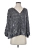 Calypso St. Barth Gray 3/4 Sleeve Blouse Size XS - photo 1