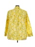 Talbots 100% Cotton Floral Yellow 3/4 Sleeve Button-Down Shirt Size 3X - photo 2