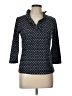 J. McLaughlin Blue 3/4 Sleeve Button-Down Shirt Size L - photo 1