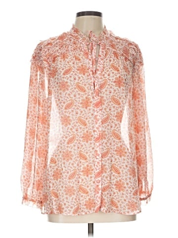 Paige Long Sleeve Silk Top (view 1)