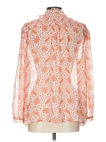 Paige Long Sleeve Silk Top (view 2)