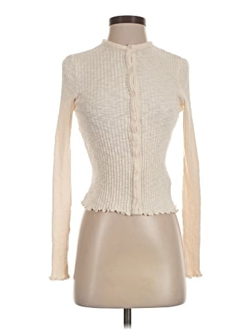 Madewell Lettuce-Hem Ribbed Cardigan (view 1)