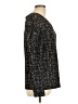 Ann Taylor LOFT Tweed Black Long Sleeve T-Shirt Size L - photo 4