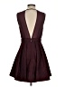 BCBGeneration 100% Polyester Hearts Burgundy Cocktail Dress Size 4 - photo 2