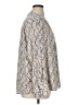 Calvin Klein Animal Print Silver Long Sleeve Blouse Size 1X - photo 4