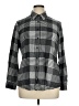 Lands' End 100% Cotton Plaid Gray Long Sleeve Button-Down Shirt Size XL - photo 1