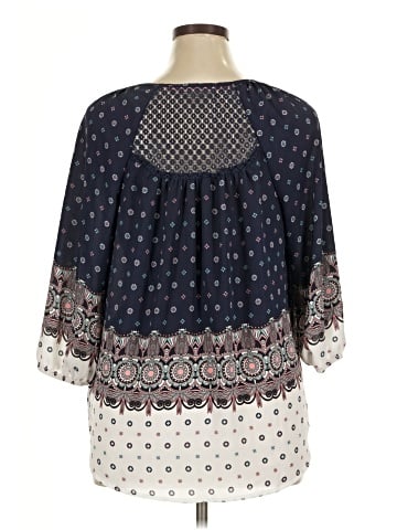 Rewind 3/4 Sleeve Blouse (view 2)