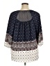 Rewind 100% Polyester Blue 3/4 Sleeve Blouse Size XL - photo 2
