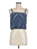 Topshop Blue Sleeveless Top Size 8 - photo 1