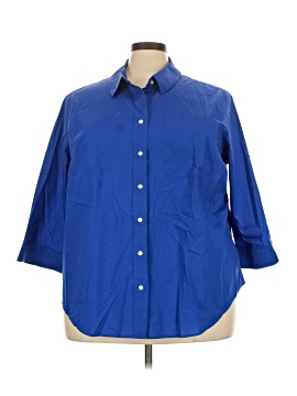 Lands' End 3/4 Sleeve Button Down Shirt