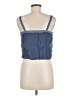 Topshop Blue Sleeveless Top Size 8 - photo 2