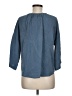 Everlane 100% Cupro Blue 3/4 Sleeve Blouse Size 6 - photo 2