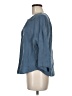 Everlane 100% Cupro Blue 3/4 Sleeve Blouse Size 6 - photo 5