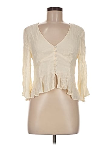 American Eagle Outfitters 3/4 Sleeve Blouse (view 1)