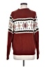 MG 100% Acrylic Argyle Burgundy Pullover Sweater Size S - photo 1