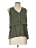 Candie's 100% Polyester Green Sleeveless Blouse Size L - photo 1