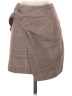 Babaton Plaid Brown Casual Skirt Size 2 - photo 1