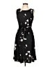 Chaps Floral Black Casual Dress Size L - photo 1