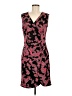 Dana Buchman Floral Black Cocktail Dress Size M - photo 1